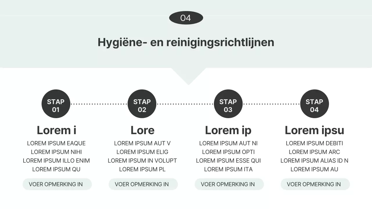 Eenvoudige winkelhandleiding in wit en Mint Training Resources