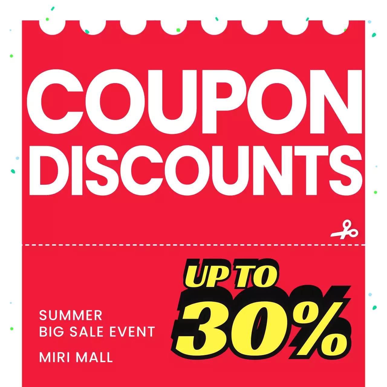 Red Bold Sale Promotion Instagram Carousel