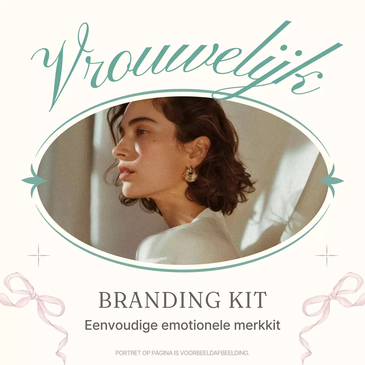 Een minimalistisch modemerk in beige en mint promoten