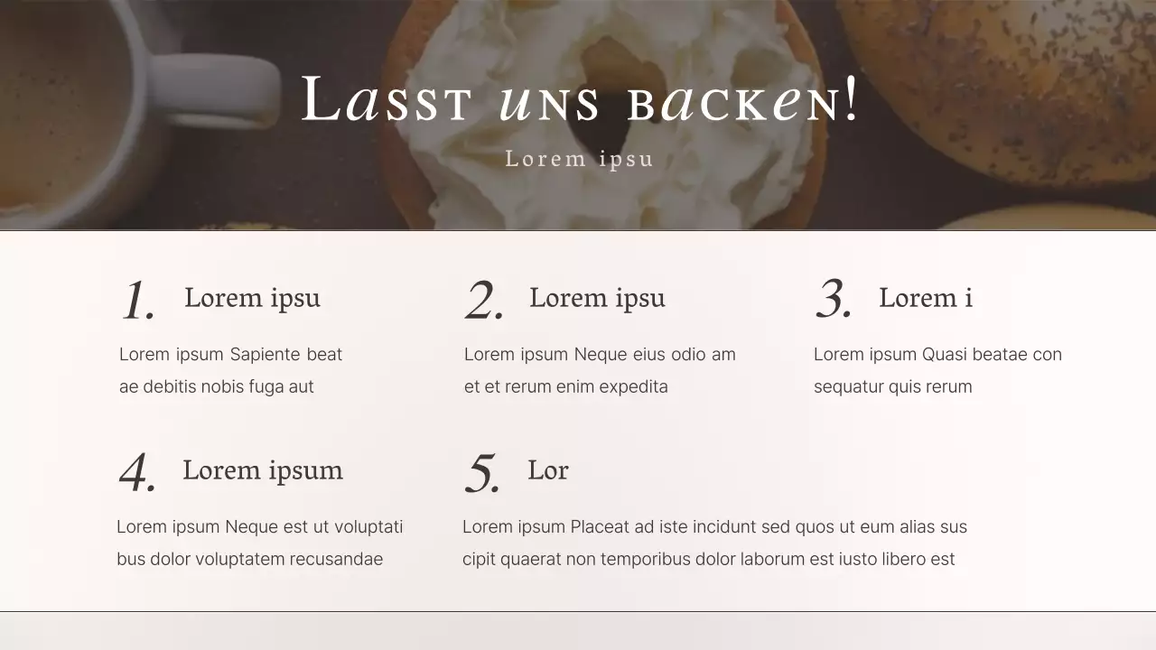 Luxusbacken in Braun- und Beigetönen Ein-Tages-Kurs Materialien