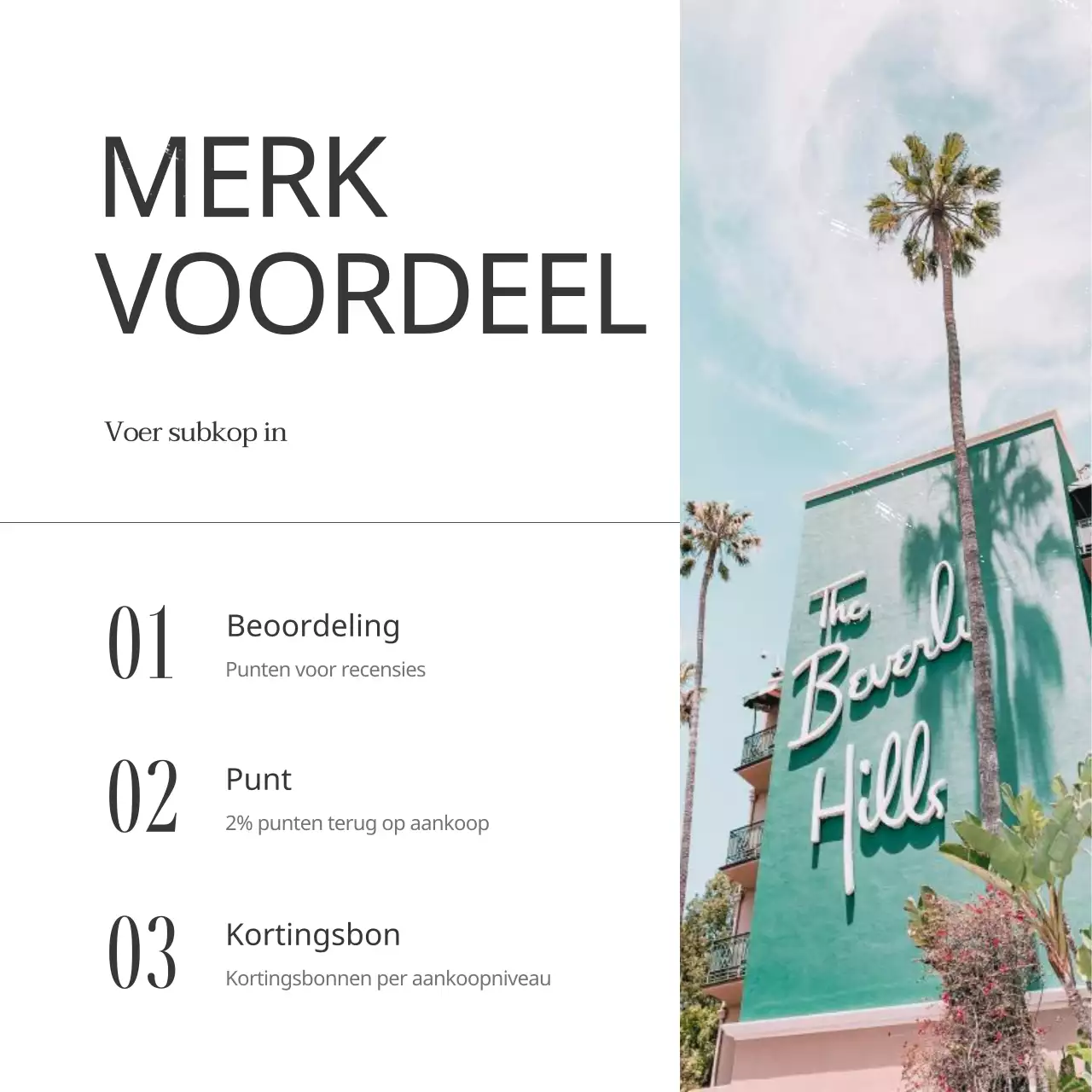 Een branded social media-post met een groen, vintage zomerthema