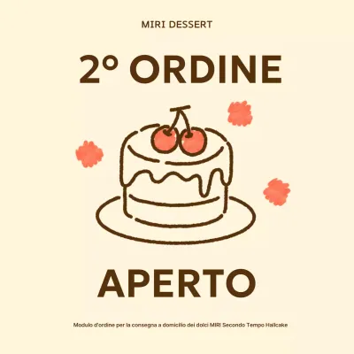 Annuncio dell'apertura del libro d'ordini giallo e bello