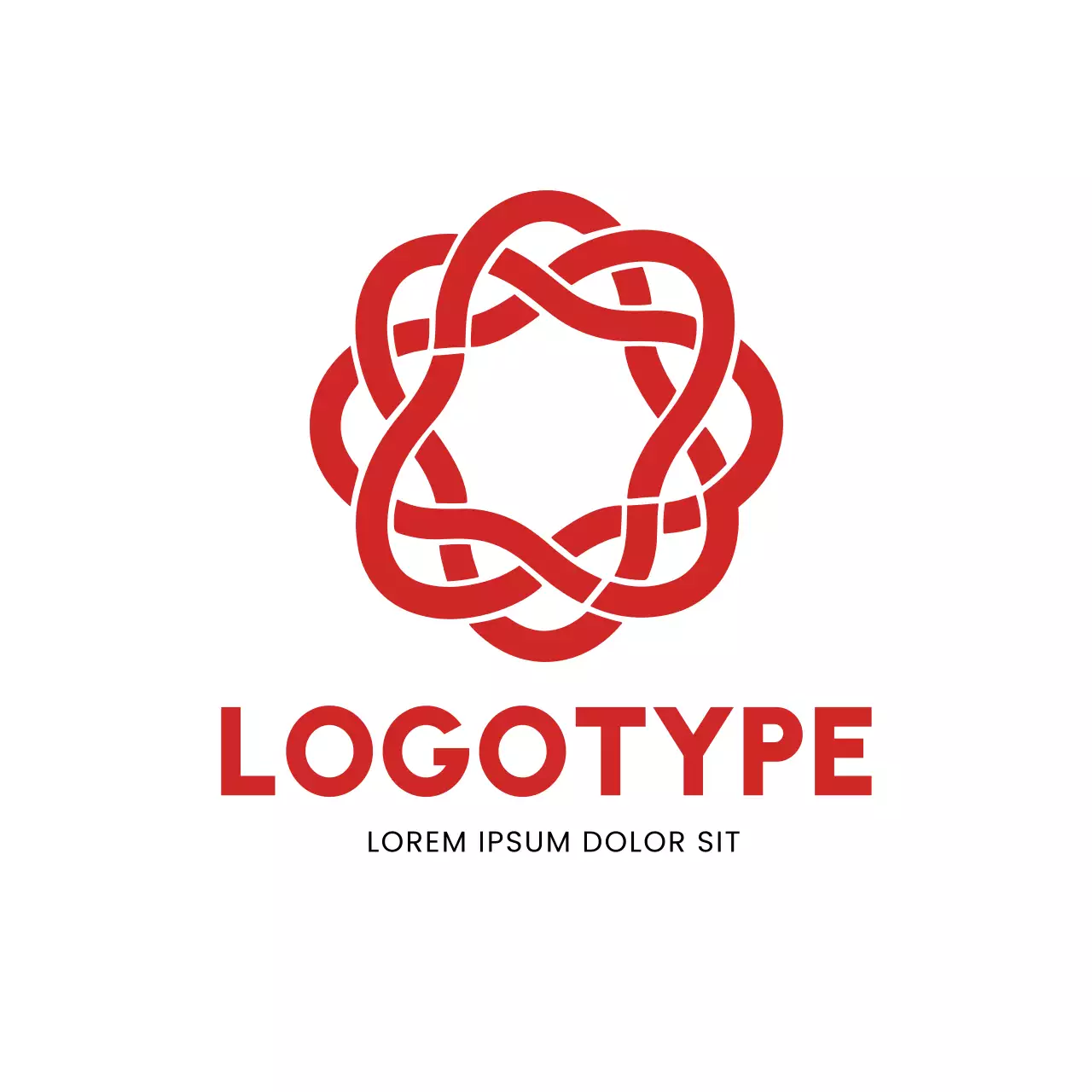 Red Minimal Design Logo