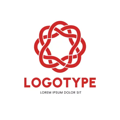 Red Minimal Design Logo