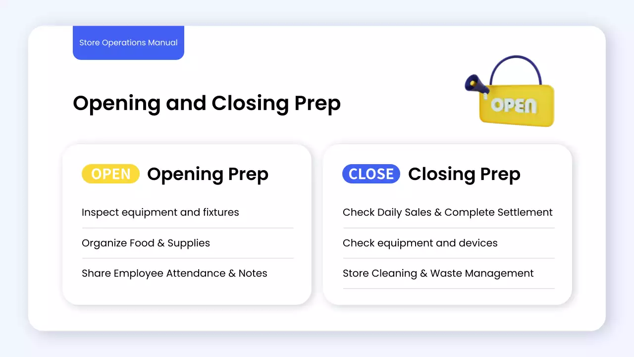 Blue Modern Store Guide Presentation