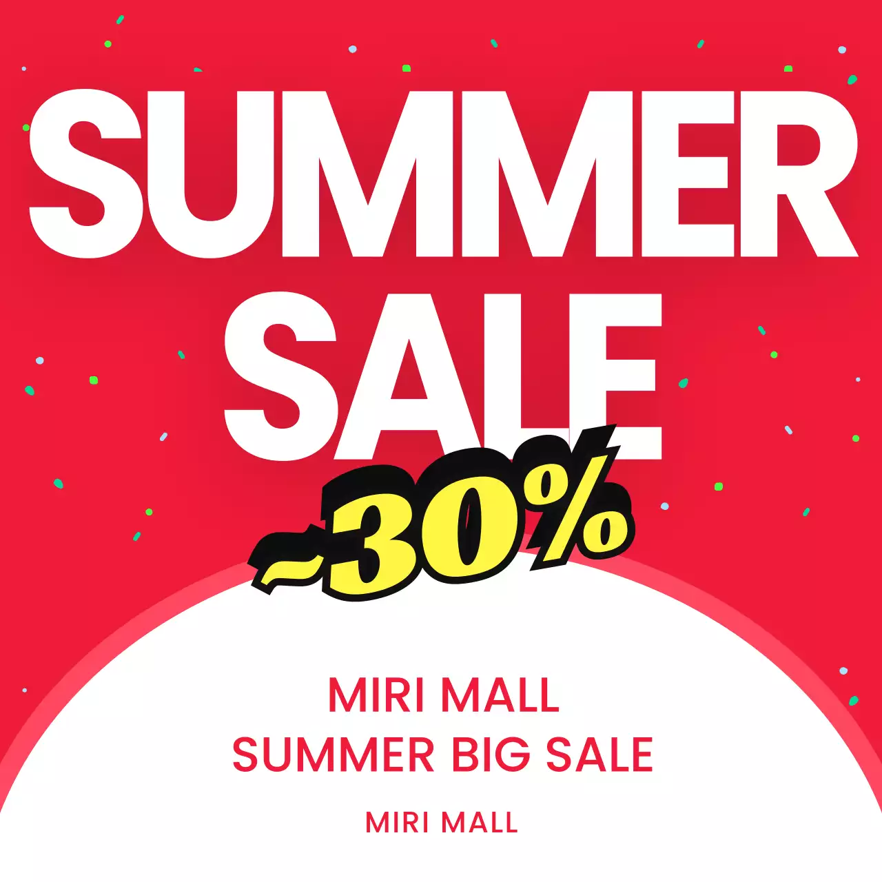 Red Bold Sale Promotion Instagram Carousel