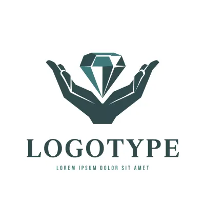 Teal Minimal Business Card Logo