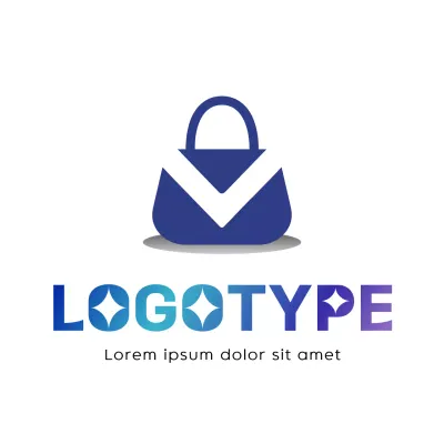 Blue Modern Design Logo