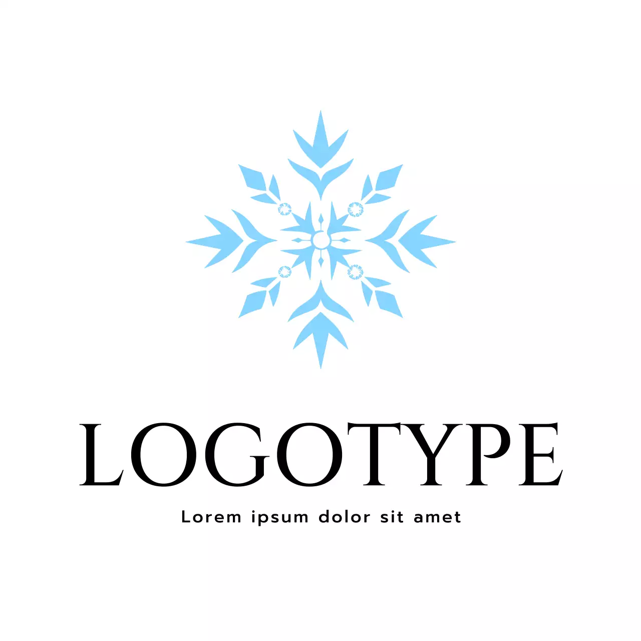 Blue Minimalist Design Logo