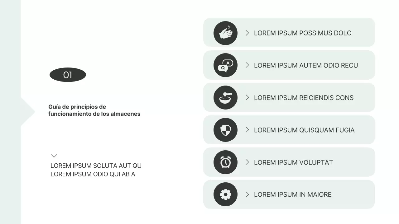 Manual de operaciones para tiendas sencillas Libro en blanco y menta Recursos de formación