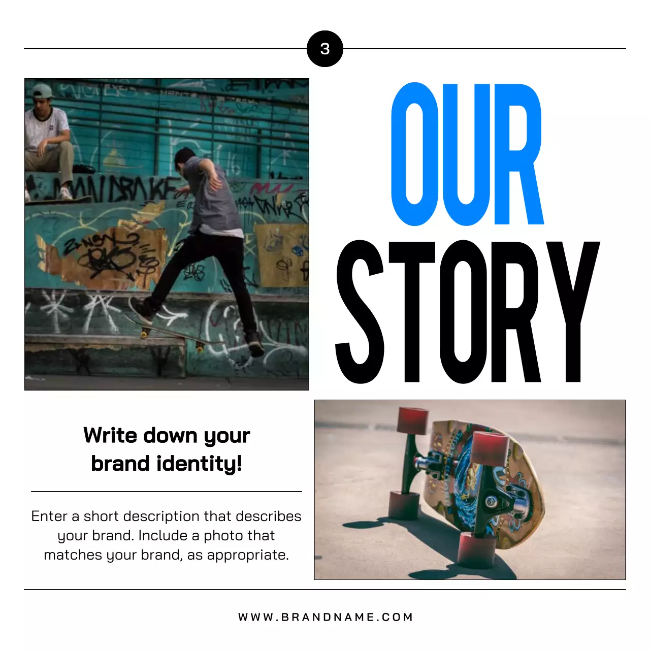 Blue Modern Brand Promotion Instagram Carousel