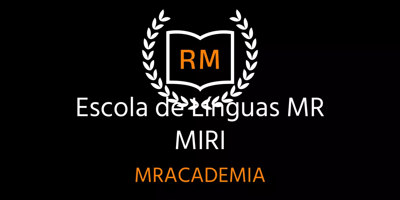 Escola de línguas com decorações em louro laranja e branco