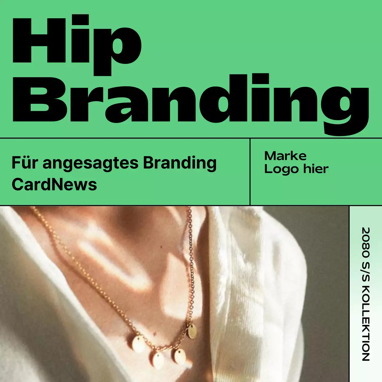 Fördern Sie eine grüne, kitschige Marke