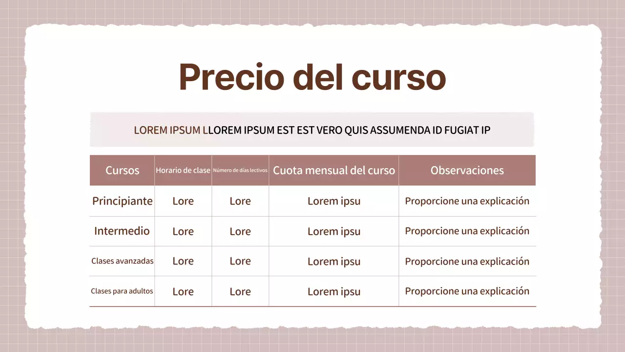 Un acogedor prospecto de escuela de arte en beige y marrón