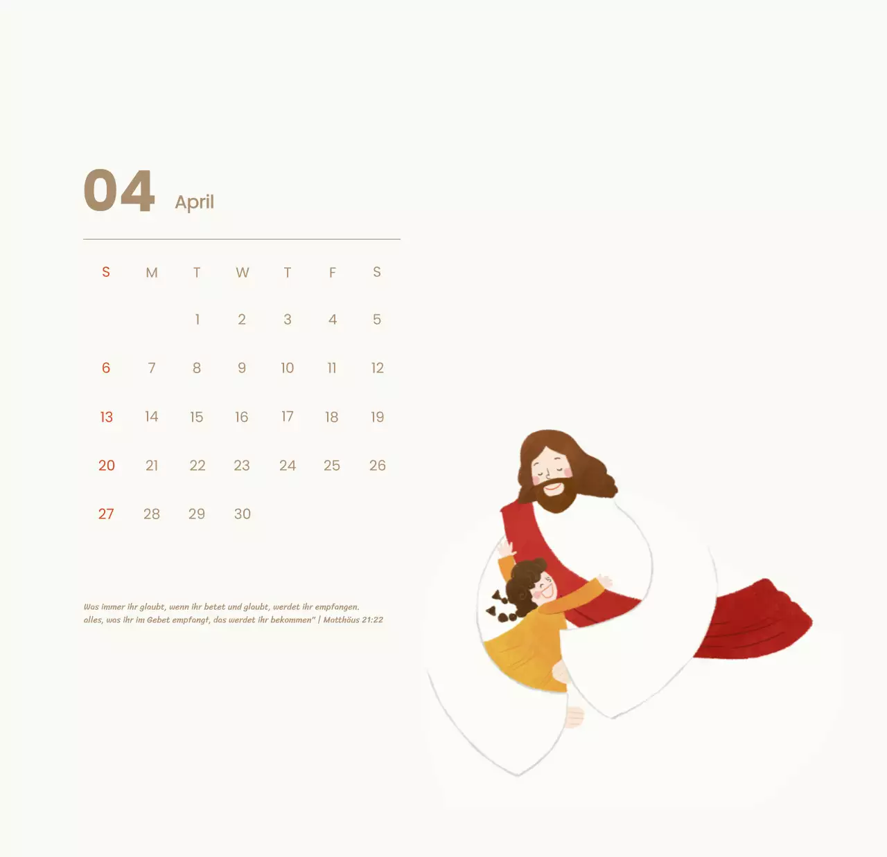 Ein Andachtskalender mit gemütlichen Illustrationen und Bibelversen auf hellblauem Hintergrund