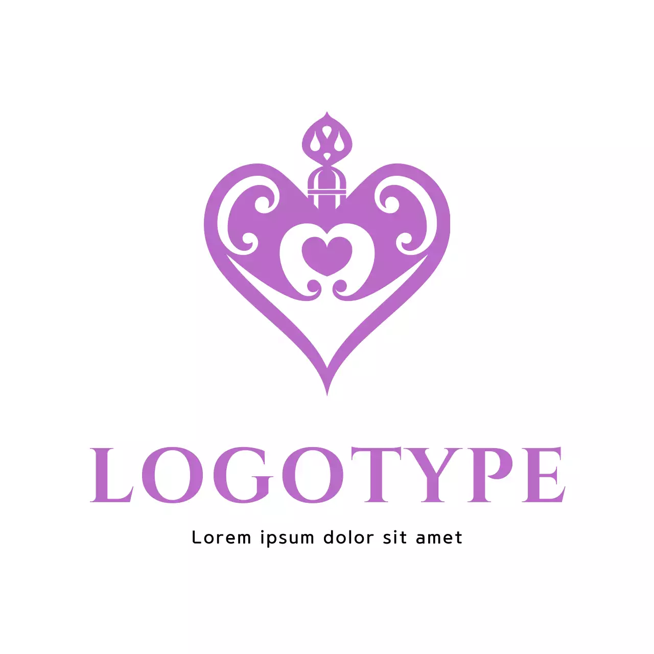 Purple Elegant Design Logo