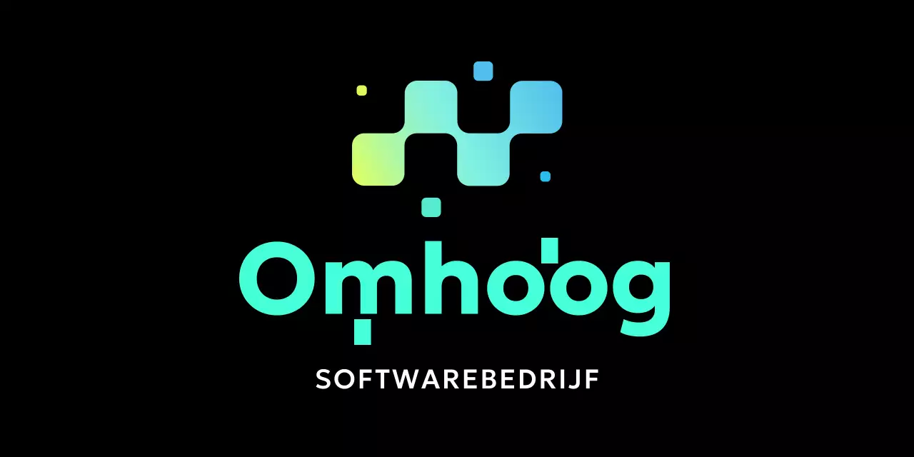 Eenvoudig bedrijfsseminar met logo met kleurverloop