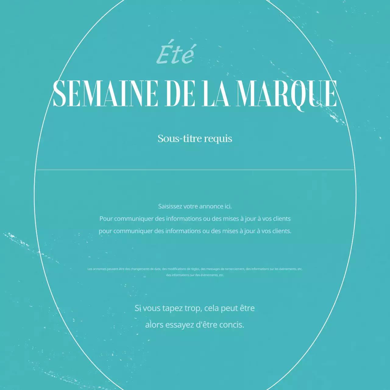 Un post de marque sur les médias sociaux sur le thème de l'été vert et vintage