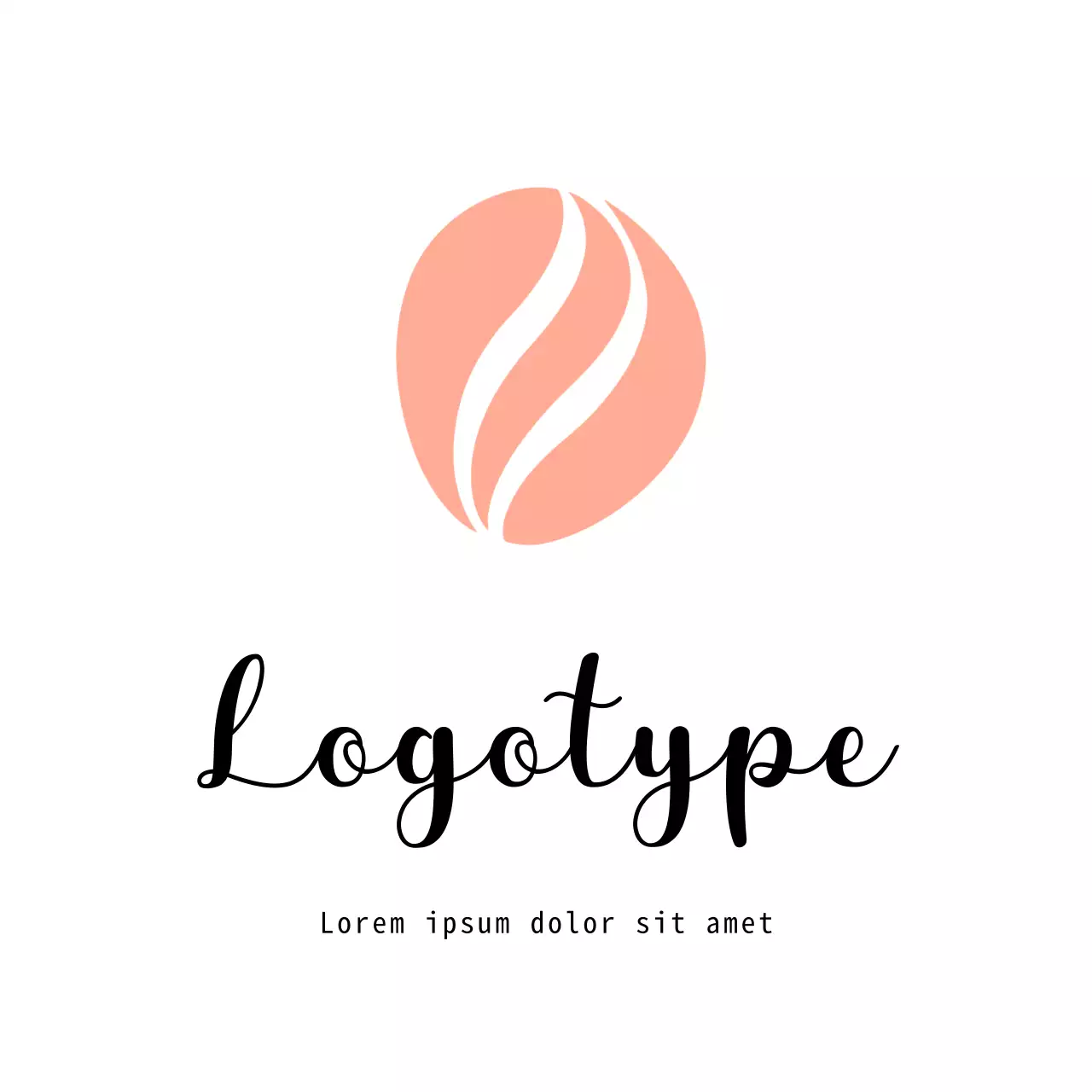 Coral Minimal Design Logo