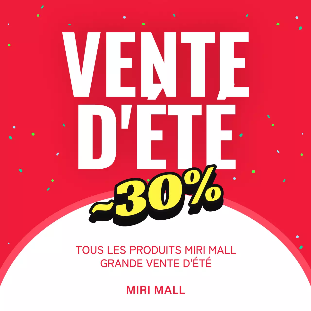 Promouvoir les ventes d'été avec des accents rouges