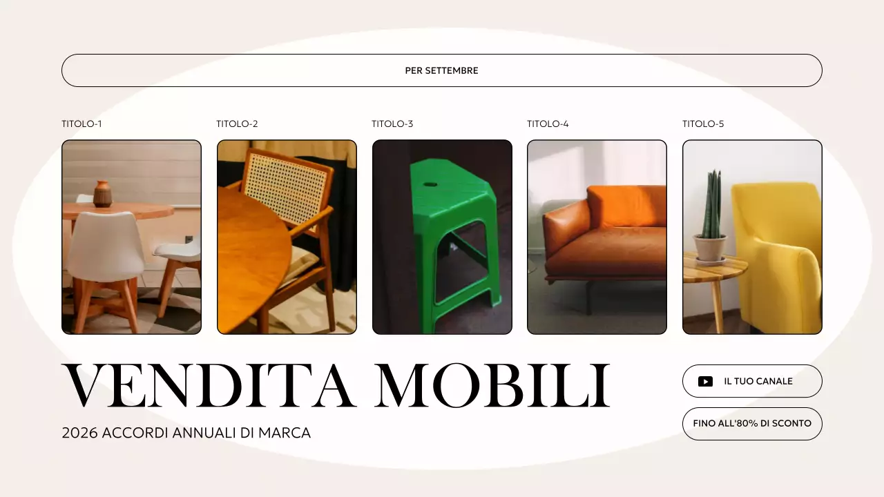 Mobili di tendenza in beige e avorio in saldo