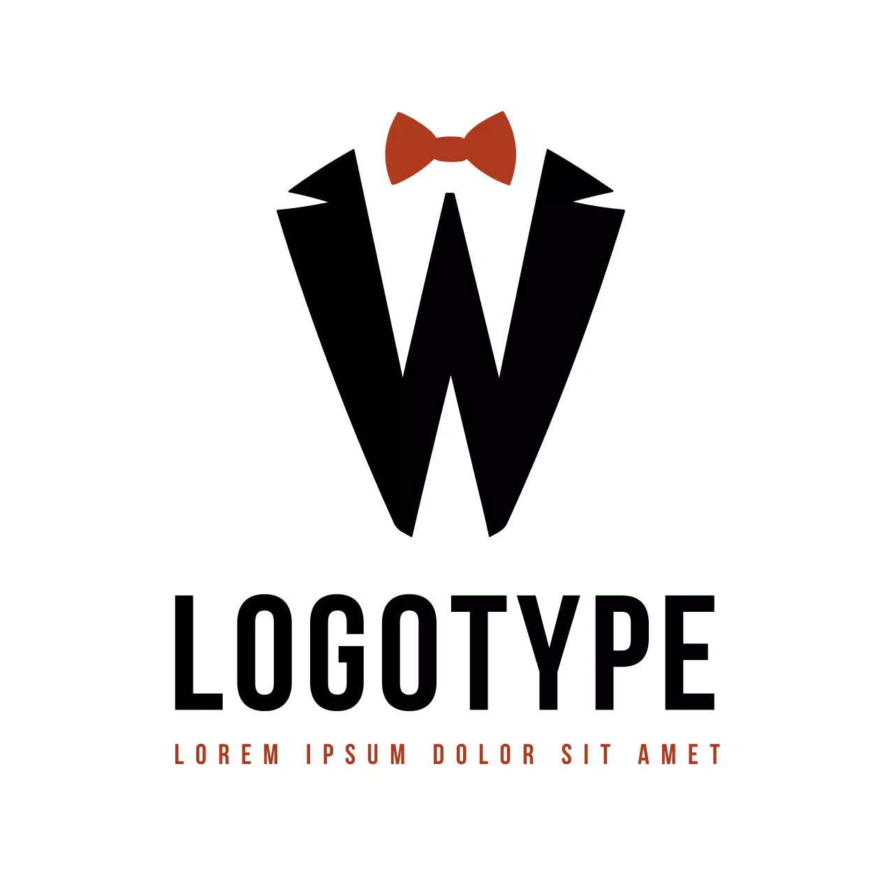 Black Minimal Business Card Logo