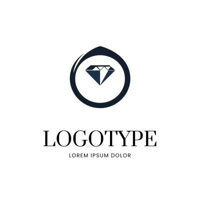 Black Minimalist Design Logo