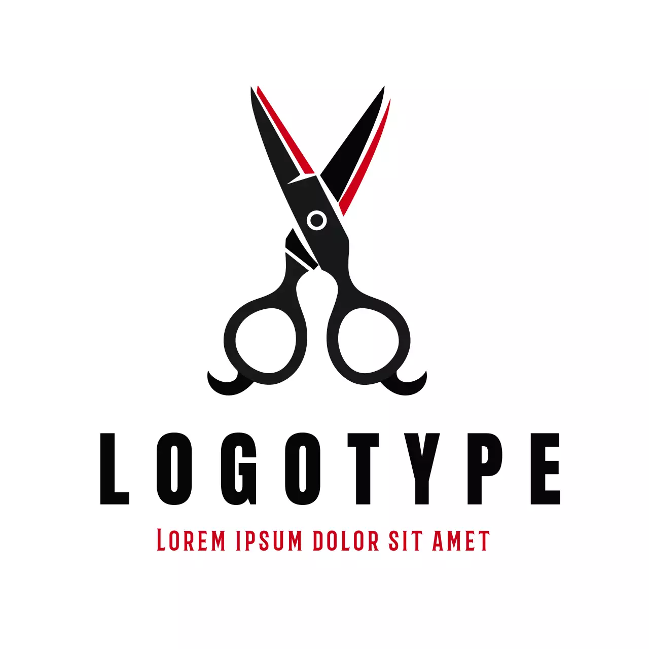 Black Minimal Design Logo