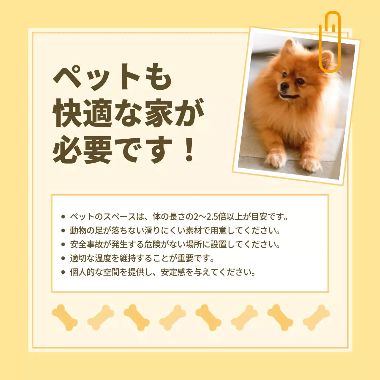 ベージュ シンプル ペット パンフレット Instagram カルーセル