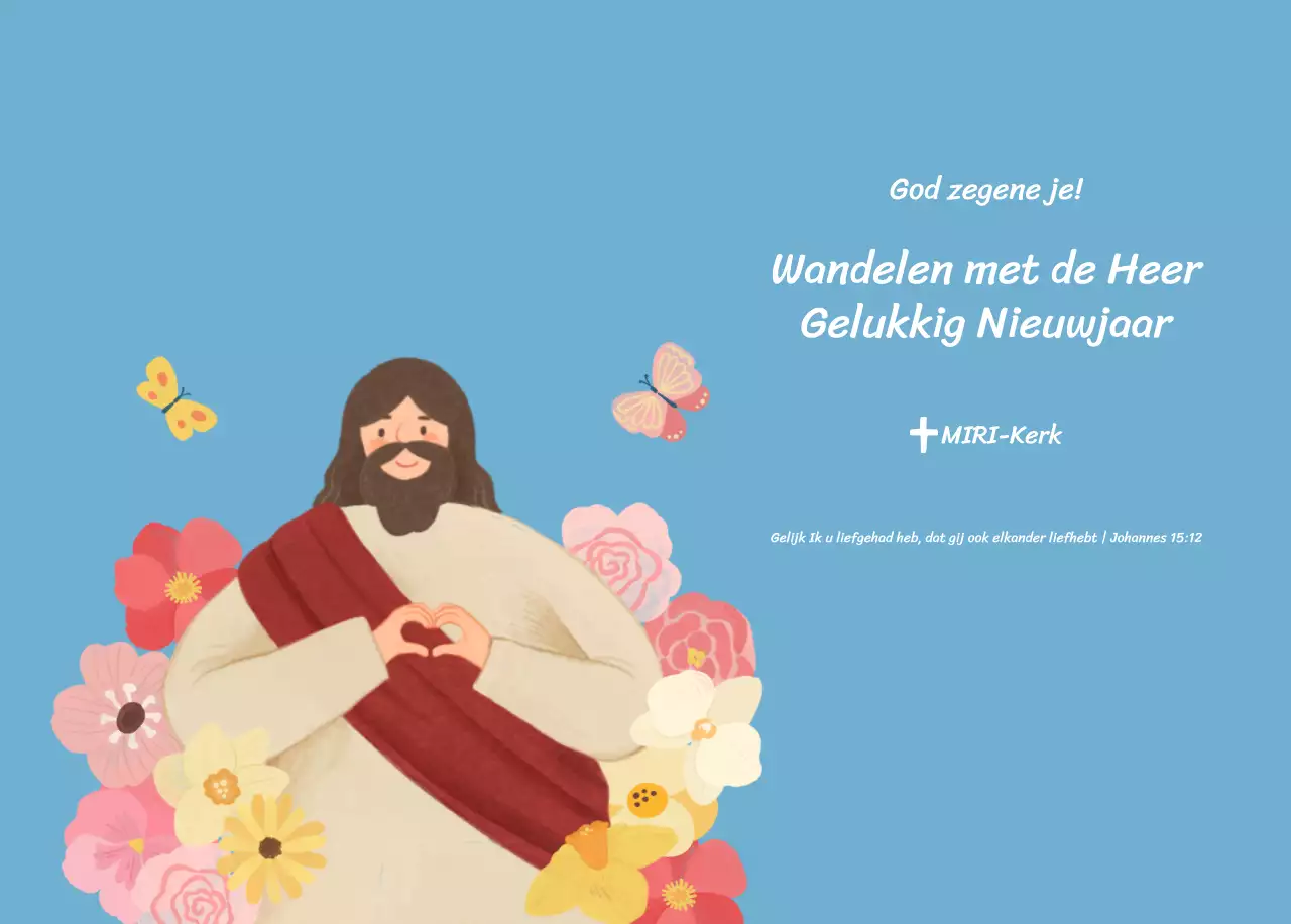 Een devotiekalender met gezellige illustraties en bijbelverzen op een lichtblauwe achtergrond