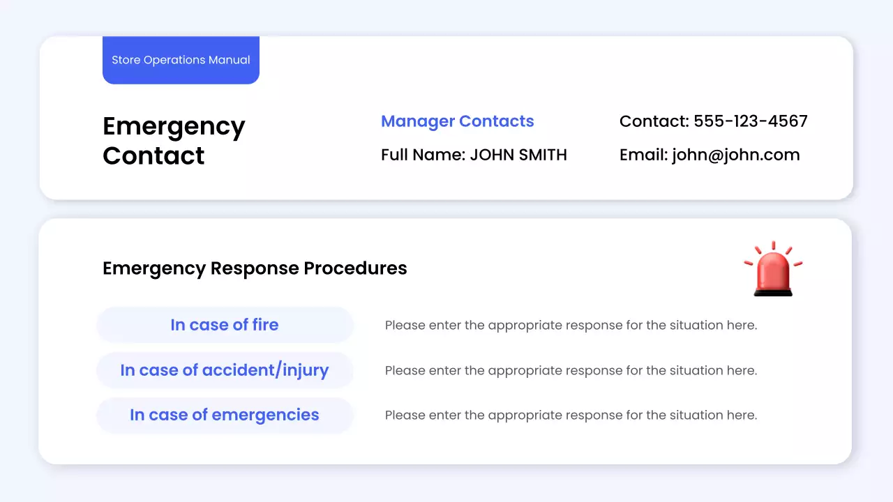 Blue Modern Store Guide Presentation
