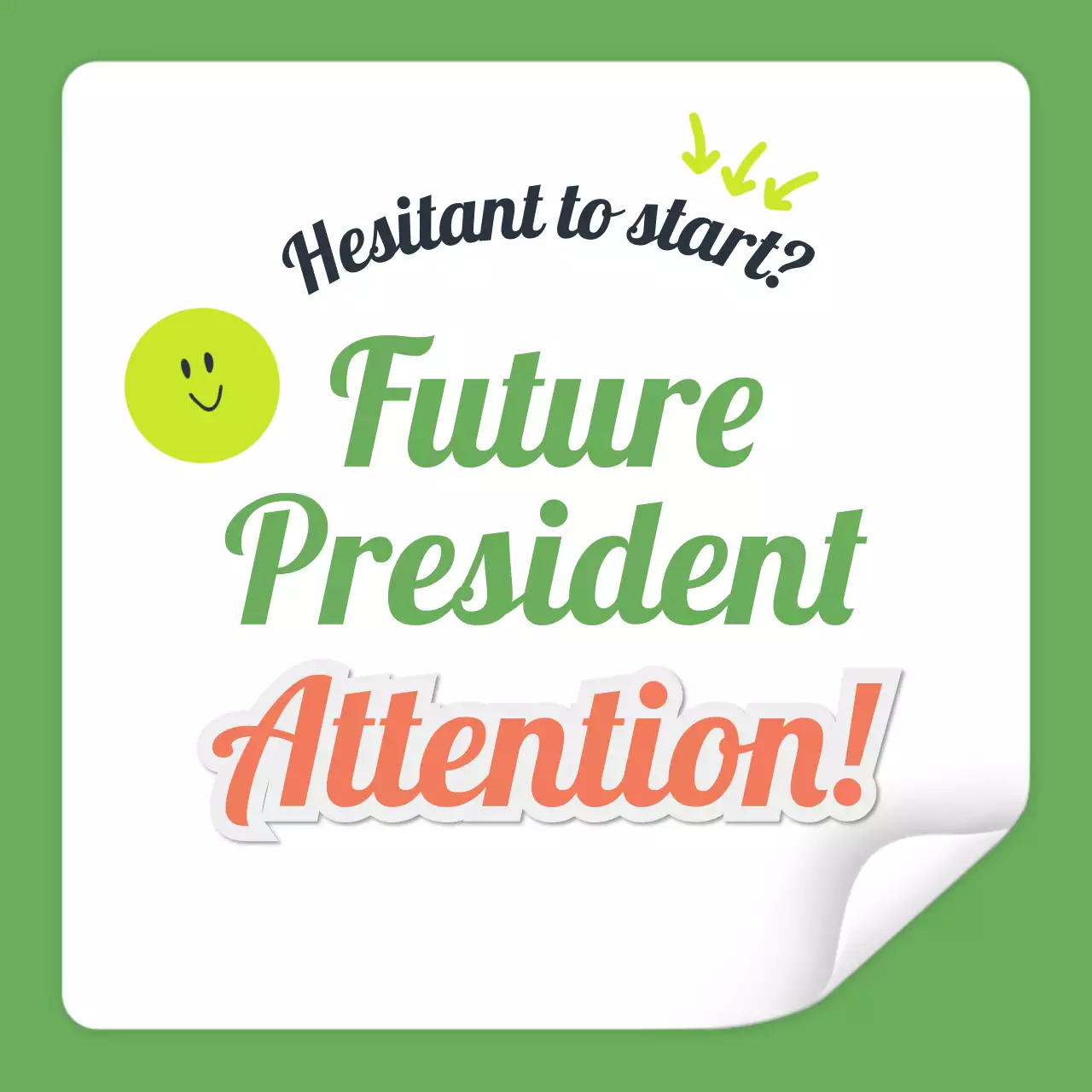 Green Simple Motivation Announcement Instagram Carousel