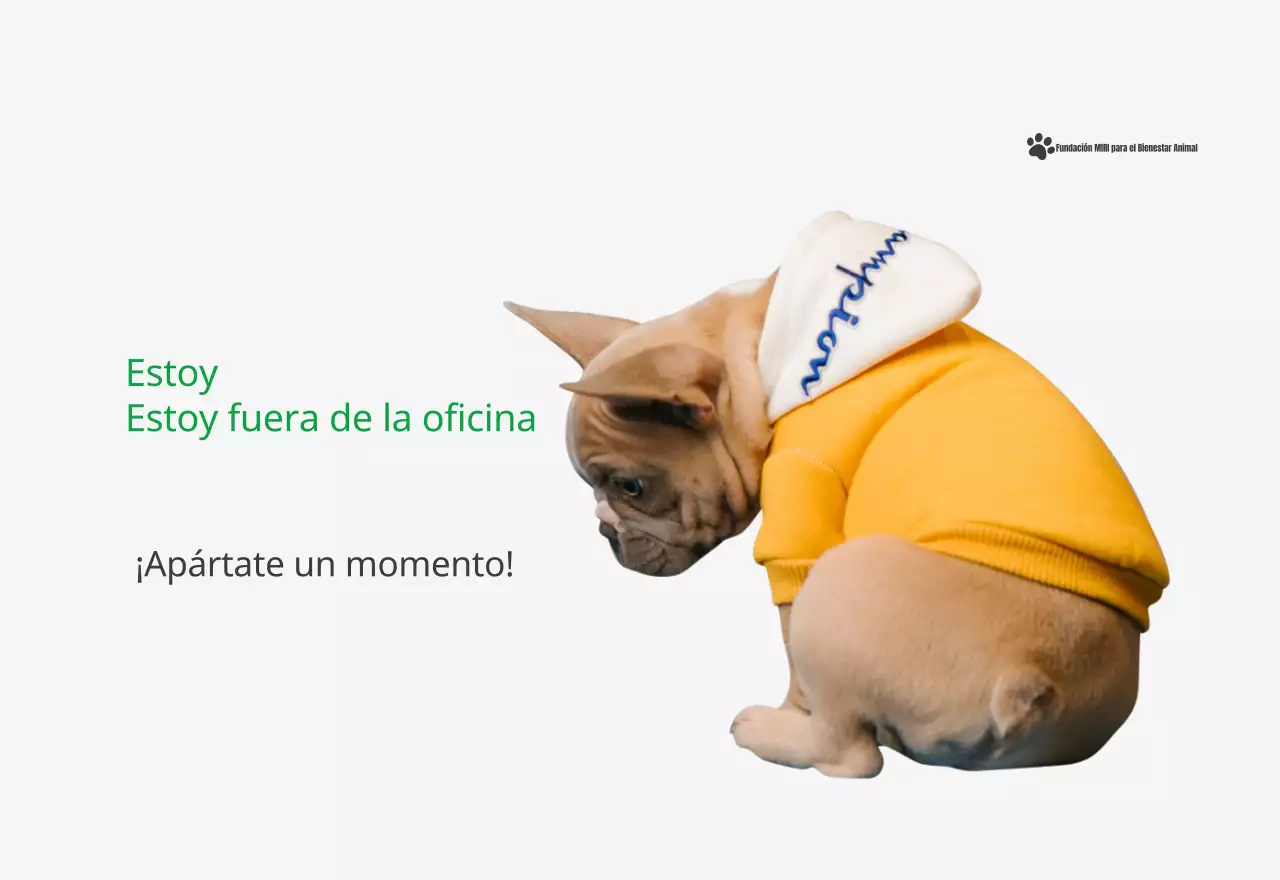 Un calendario con una foto de un cachorro y un bonito mensaje en color verde