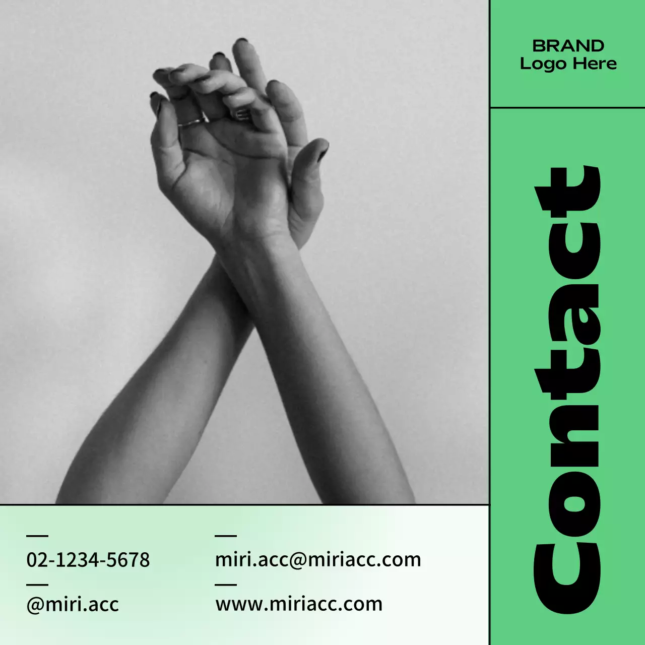 緑 モダン ブランド 資料 Instagram カルーセル