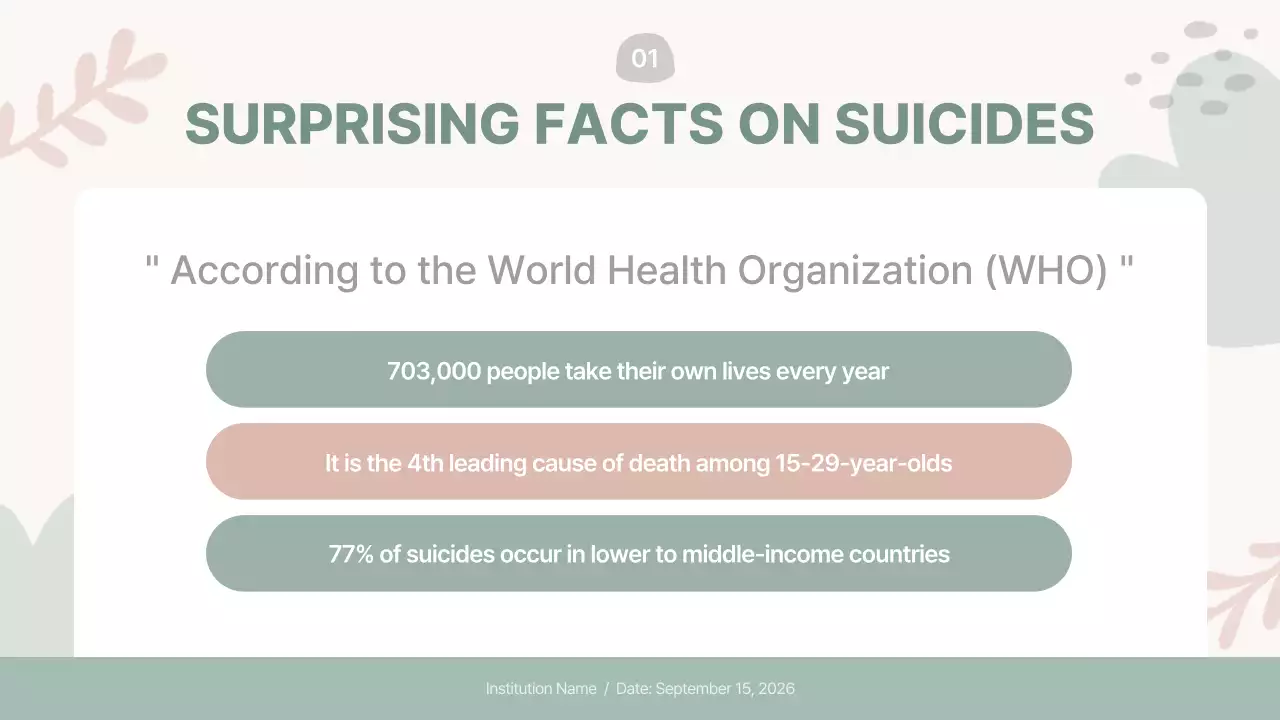 Beige Modern Mental Health Guide Presentation