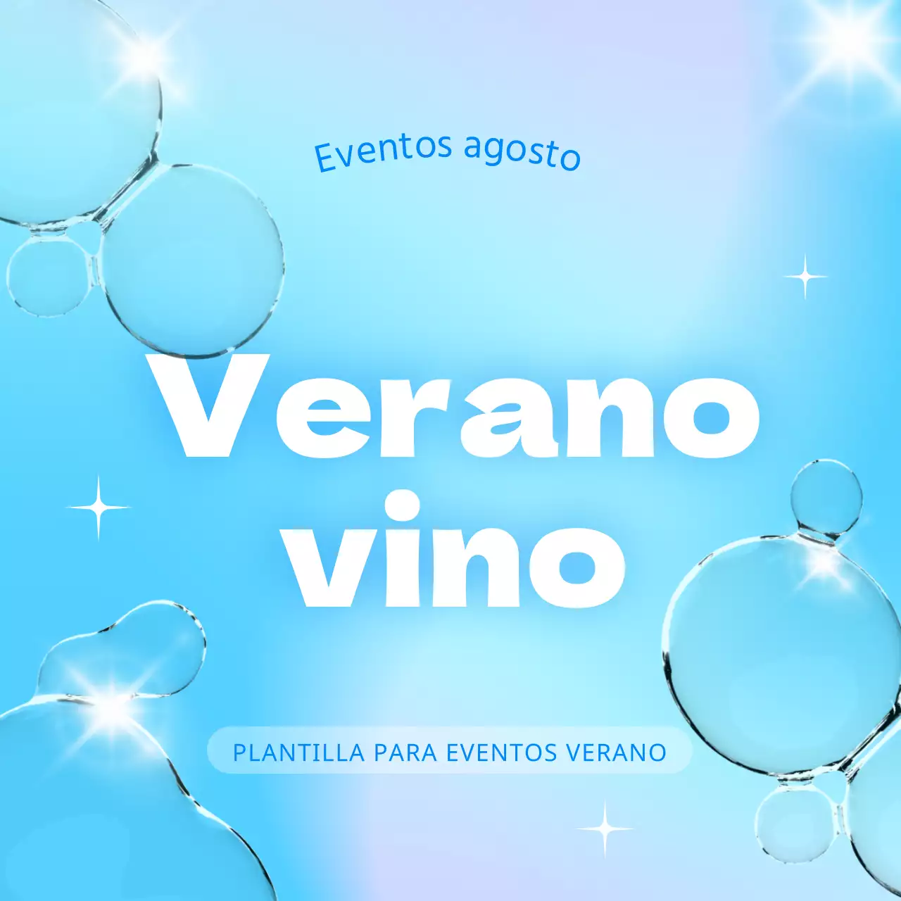 Promueve un bonito evento veraniego en azul y blanco