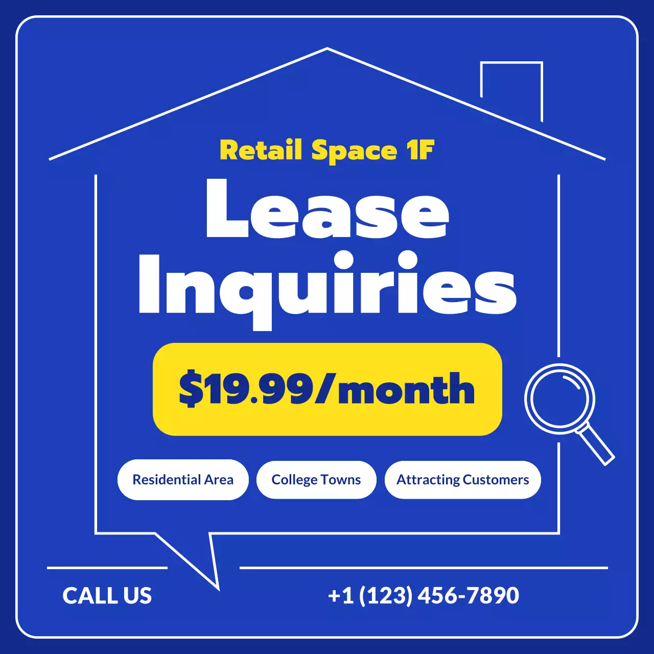 Blue Modern Retail Promotion Social Media Post