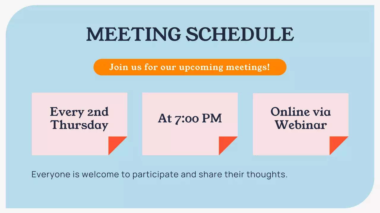 Blue Modern Book Club Guide Presentation