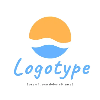 Blue Minimal Design Logo