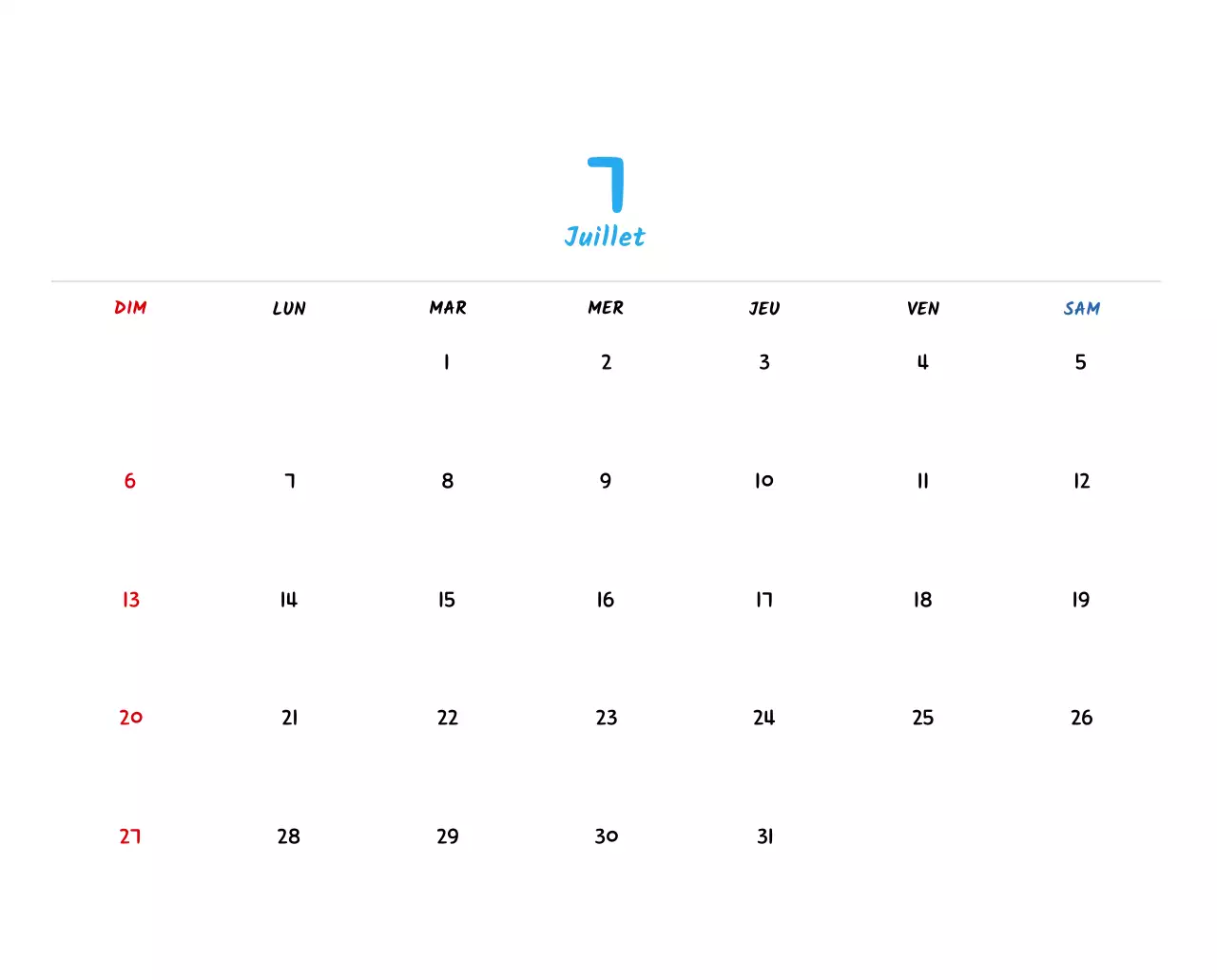 Calendrier du Nouvel An avec de jolies illustrations