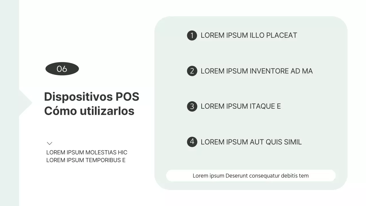 Manual de operaciones para tiendas sencillas Libro en blanco y menta Recursos de formación