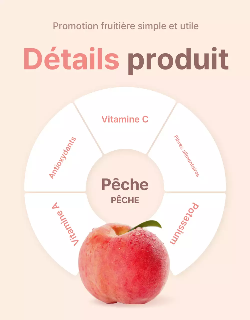 Promouvoir les options de pêche fraîche et les détails des produits dans une palette de couleurs jaune et rose.