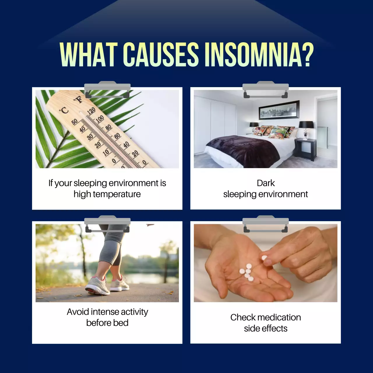 Navy Professional Insomnia Promotion Instagram Carousel