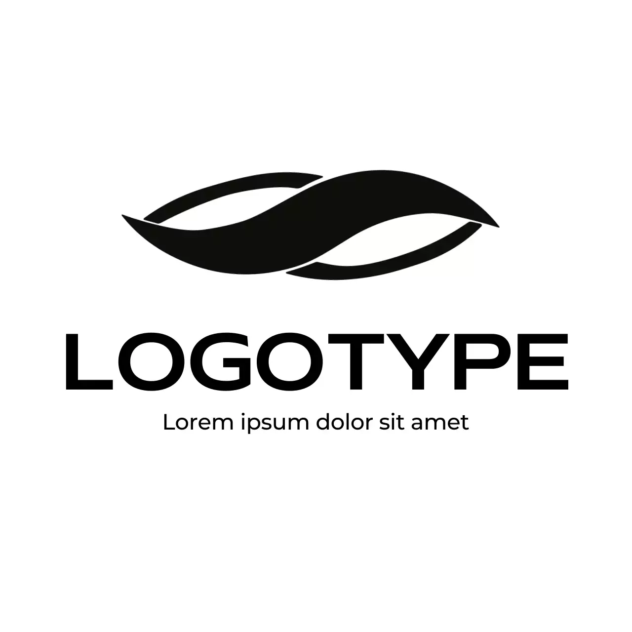 Black Modern Design Logo