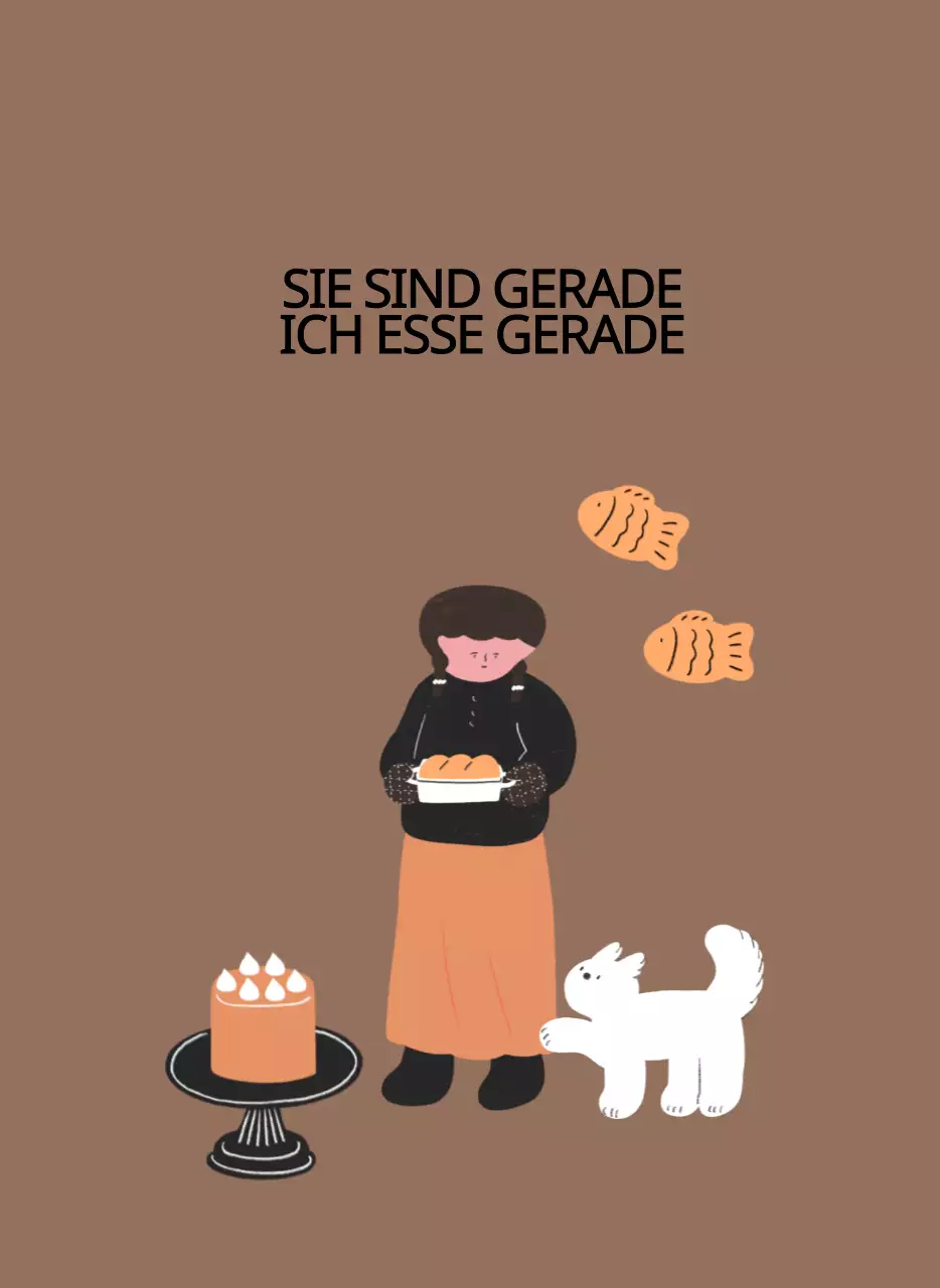 Ein buntes und niedliches Illustrationskonzept für den Alltag