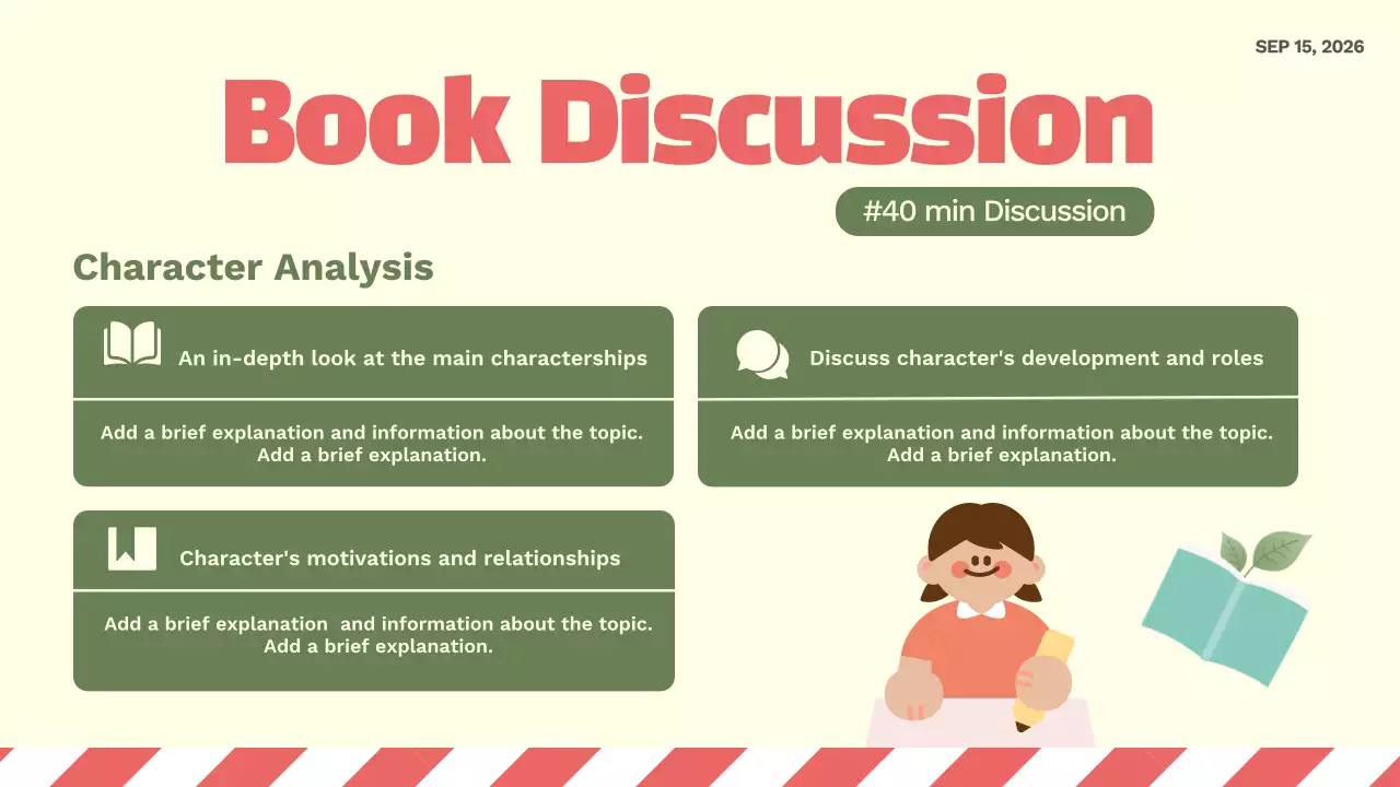 Beige Minimal Reading Agenda Presentation