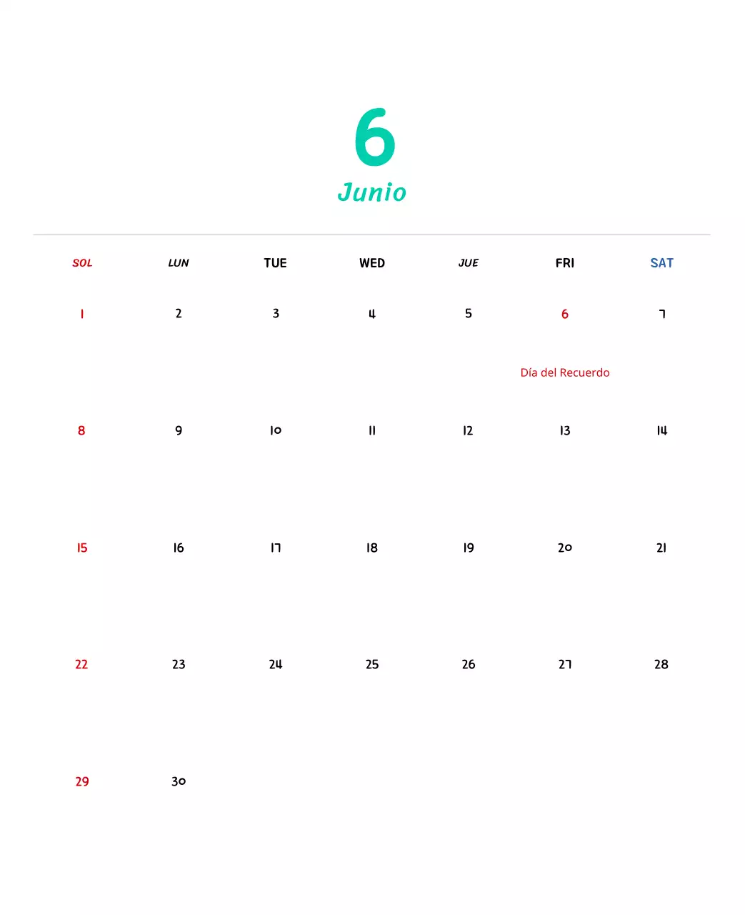 Calendario de Año Nuevo con simpáticas ilustraciones