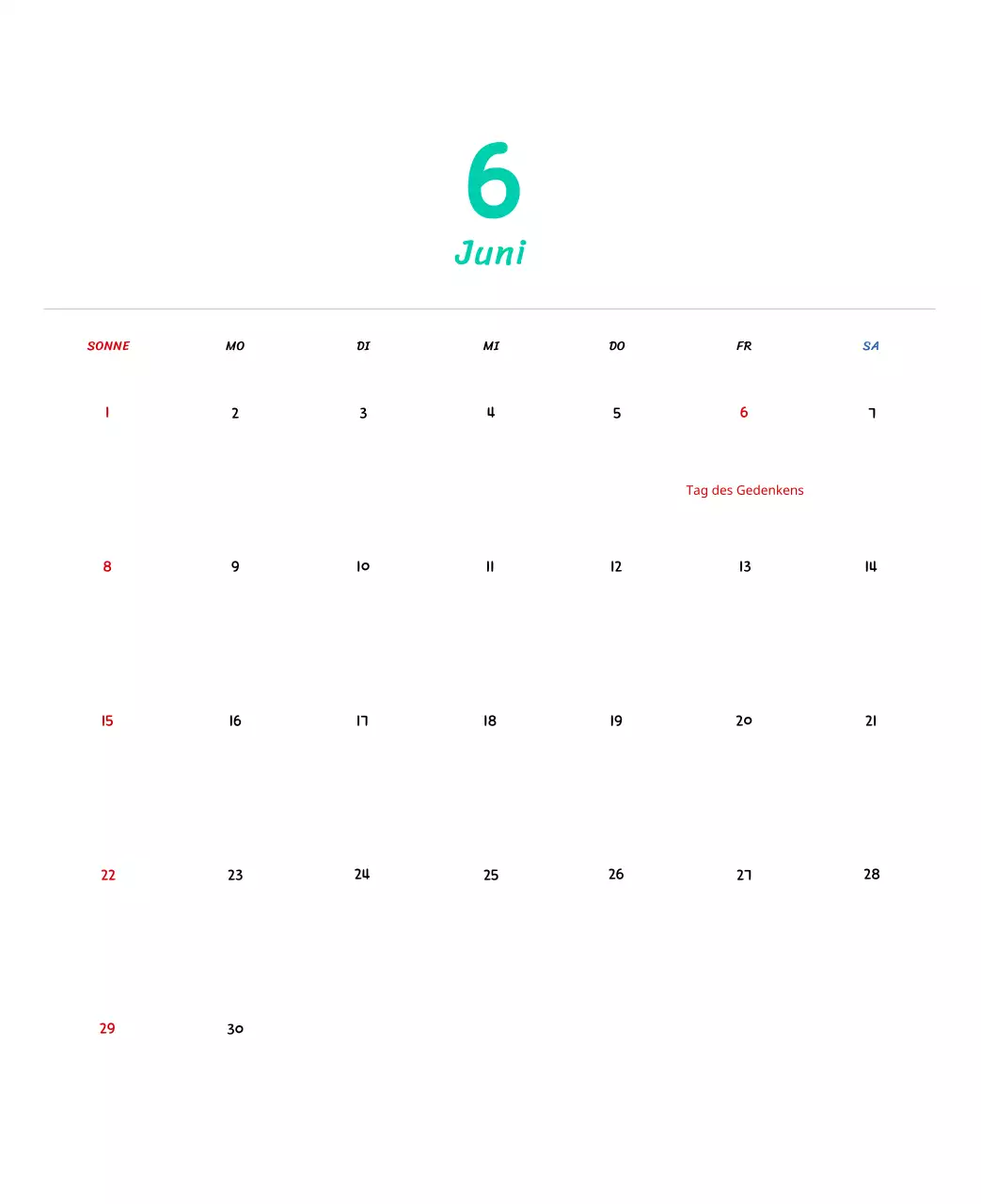 Neujahrskalender mit niedlichen Illustrationen