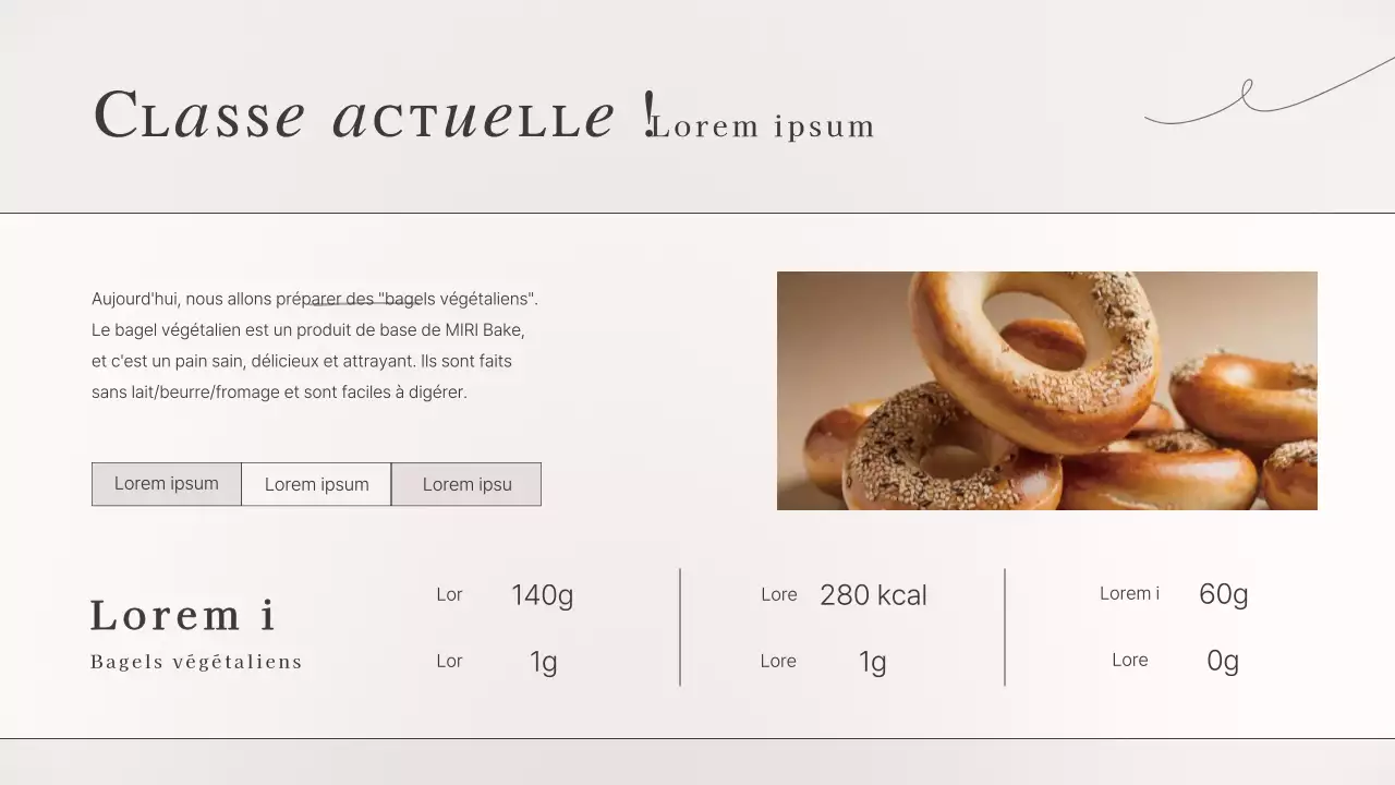 Matériel de cours d'une journée sur la pâtisserie de luxe dans les tons bruns et beiges