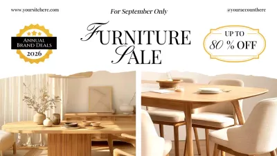 Beige Elegant Furniture Promotion YouTube Thumbnail